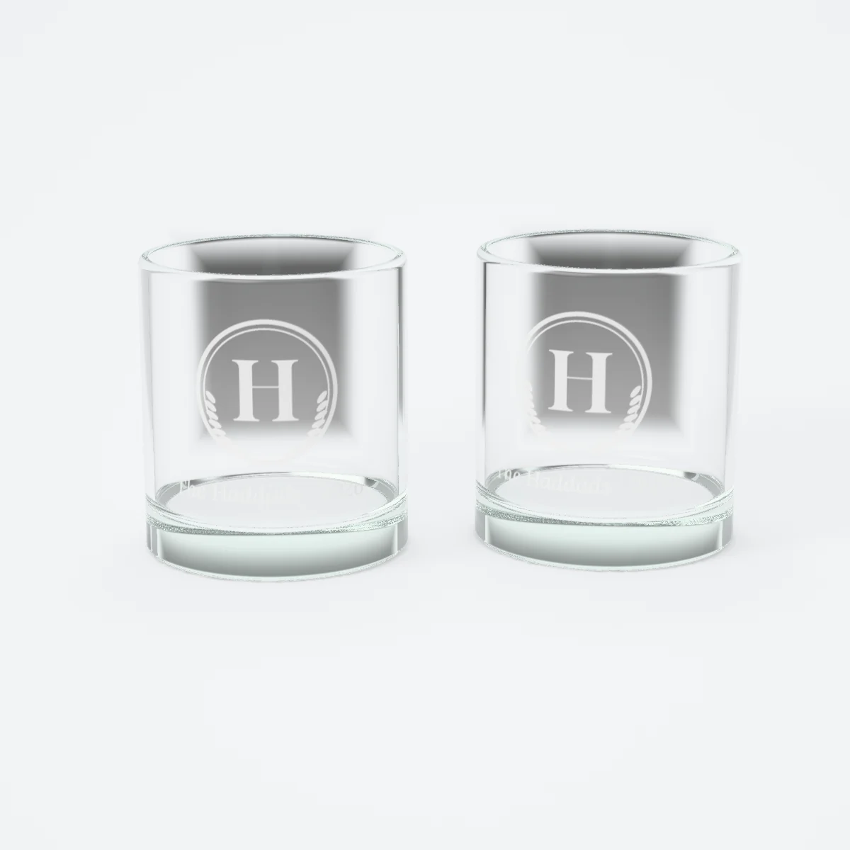 Etched glassware sets