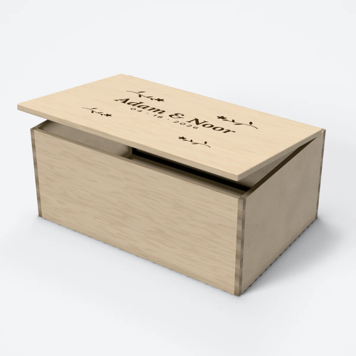 Personalized keepsake boxes