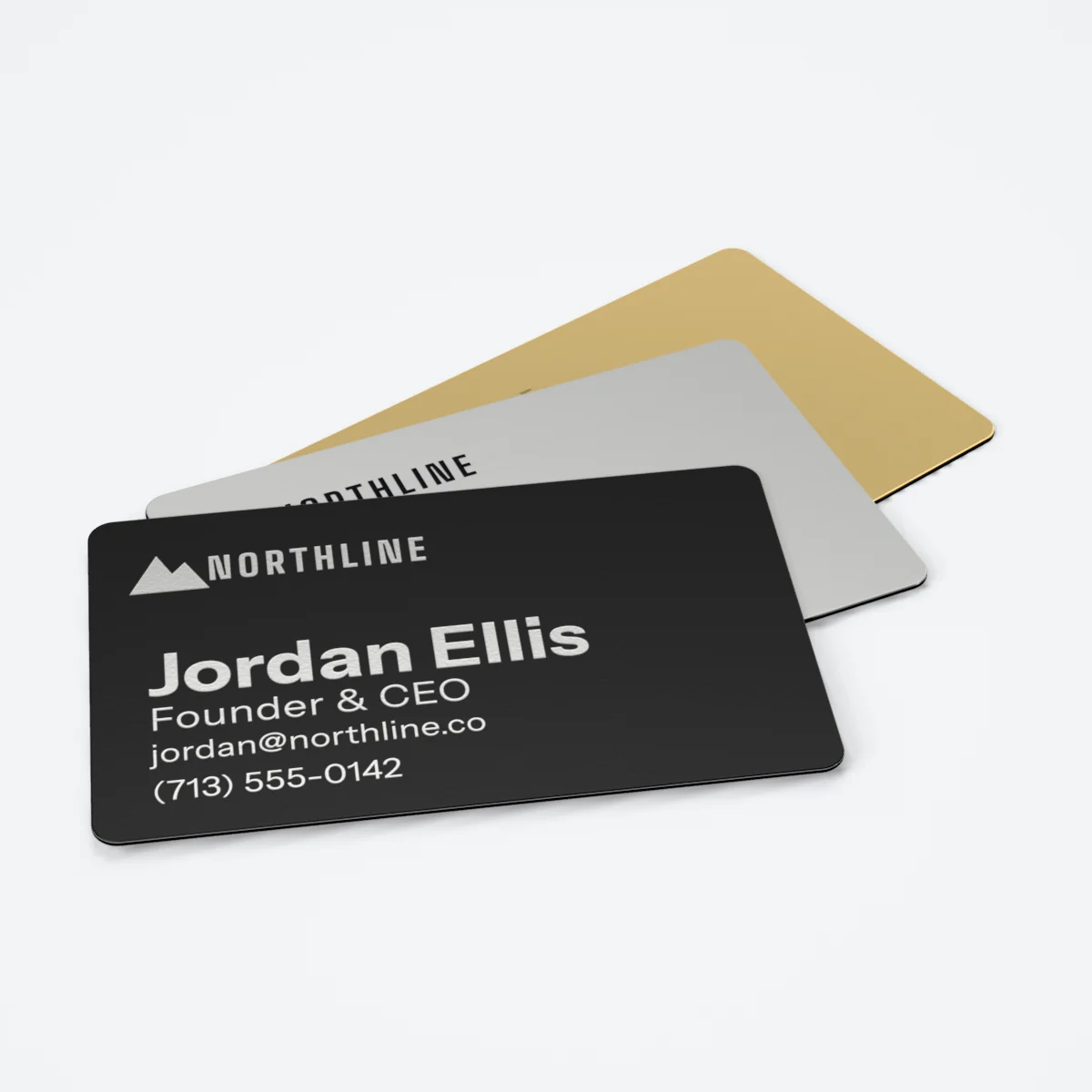 Metal business cards