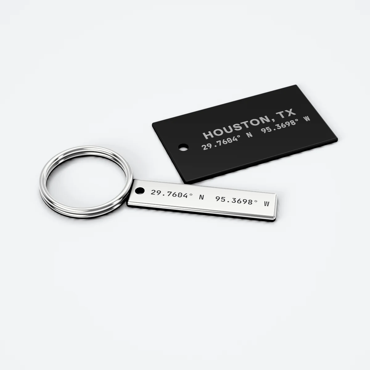 Engraved metal keychains