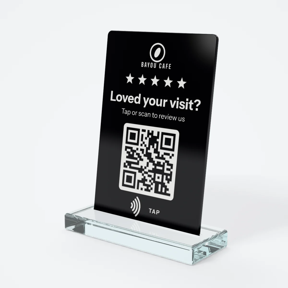 NFC Google review stand