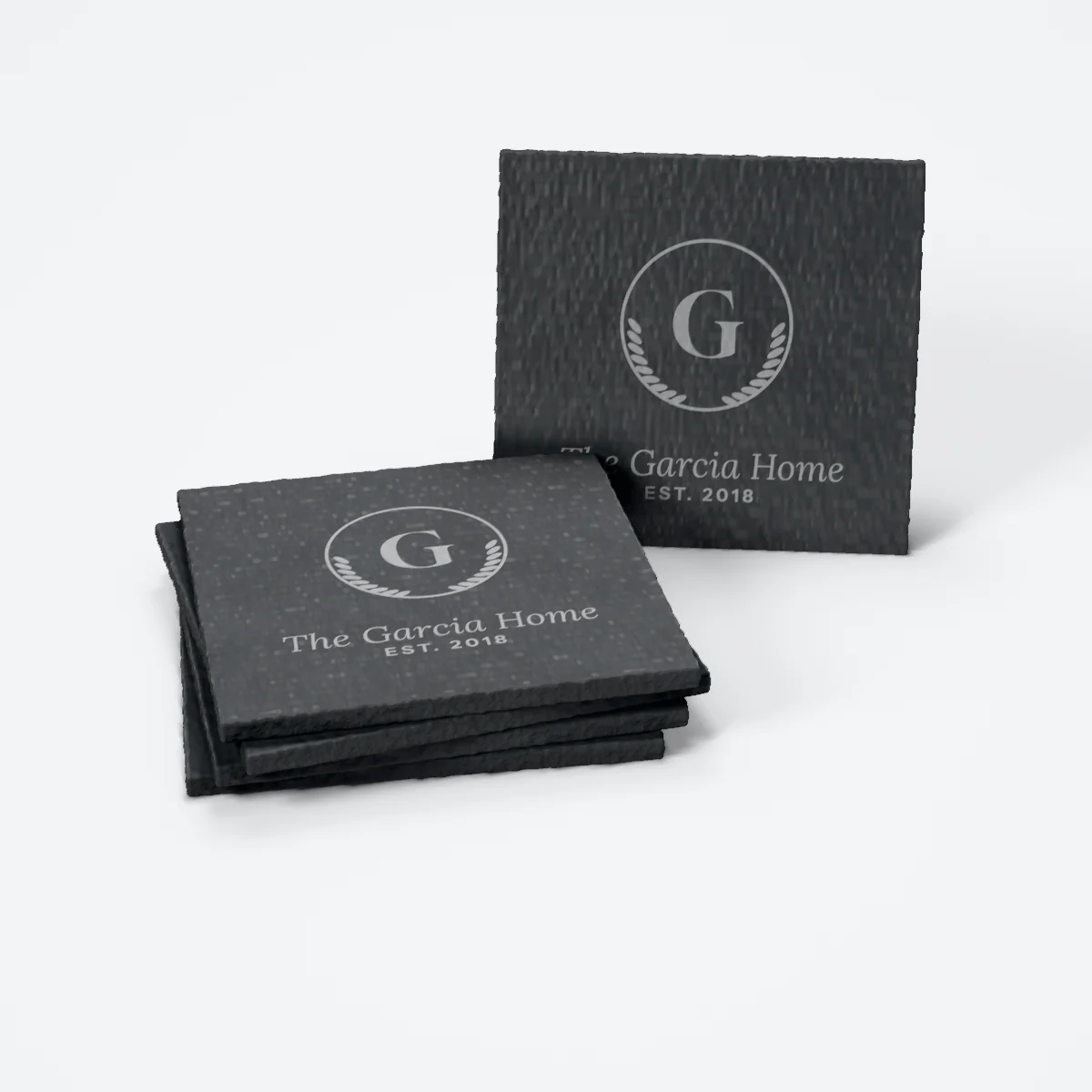 Printed & engraved coaster sets