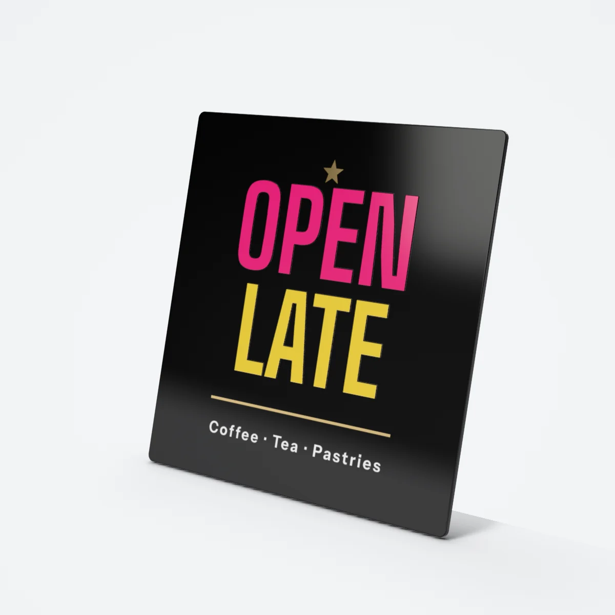Raised-texture & fluorescent signs